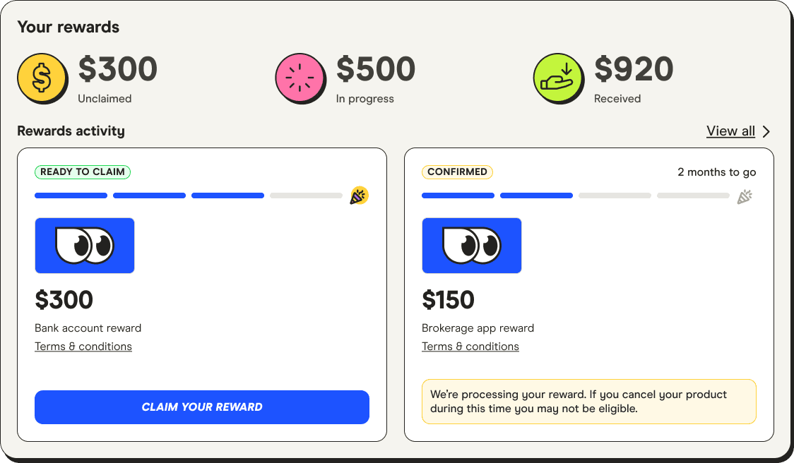 Track your rewards