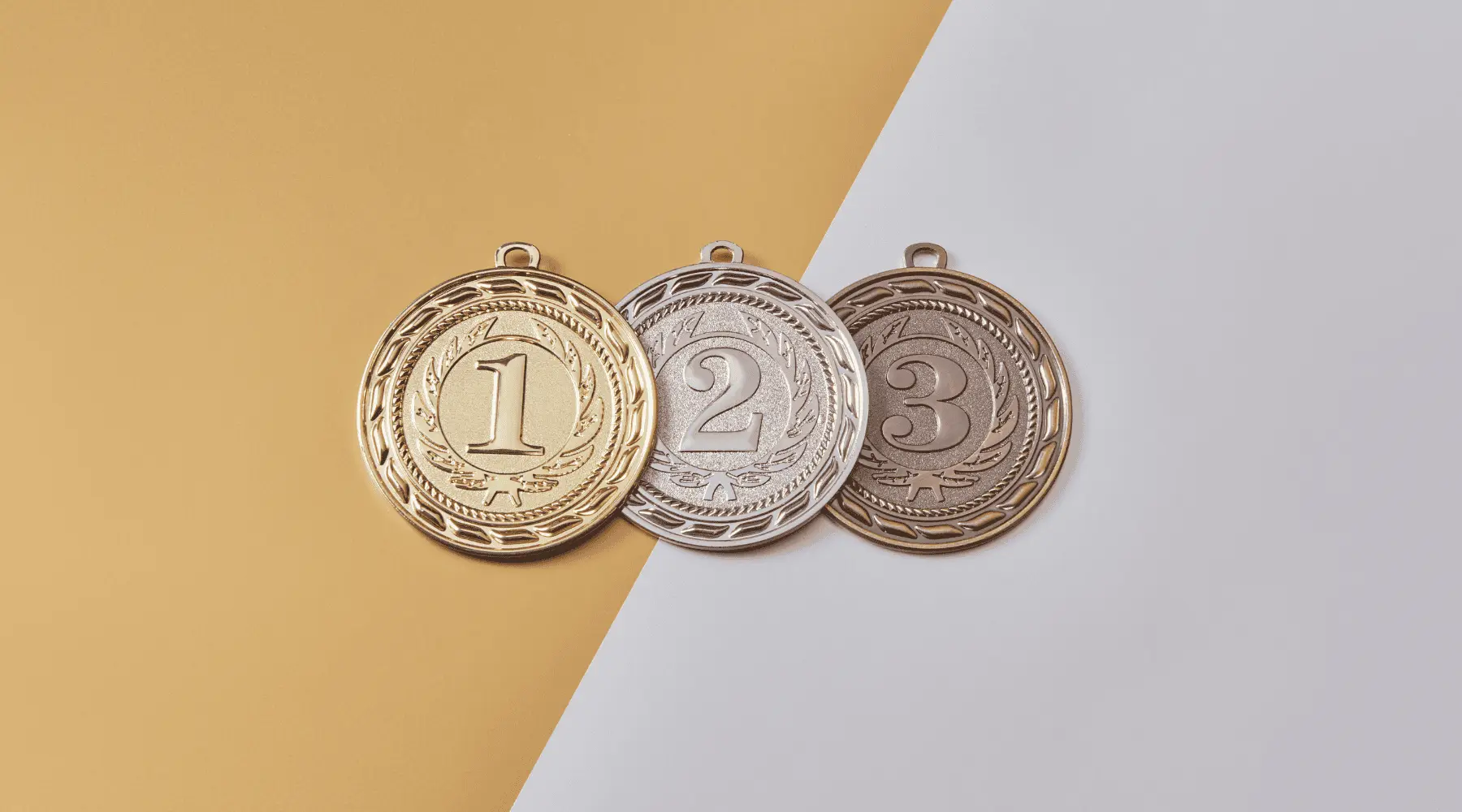 Gold, silver, bronze medals