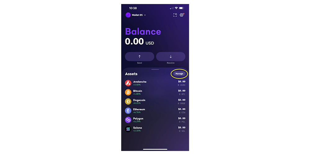 Kraken Wallet markets interface